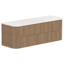 Thirroul 1500mm Wall Hung Double Vanity with Solid Surface Countertop